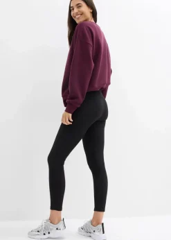 bonprix Bekleidung·Röcke|Bekleidung·Sweat^Warme gerippte Thermo-Leggings schwarz
