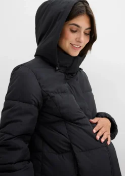 bonprix Bekleidung·Blazer|Umstandsmode^Warmer 2-in-1 Umstands-Puffermantel mit Trageeinsatz schwarz