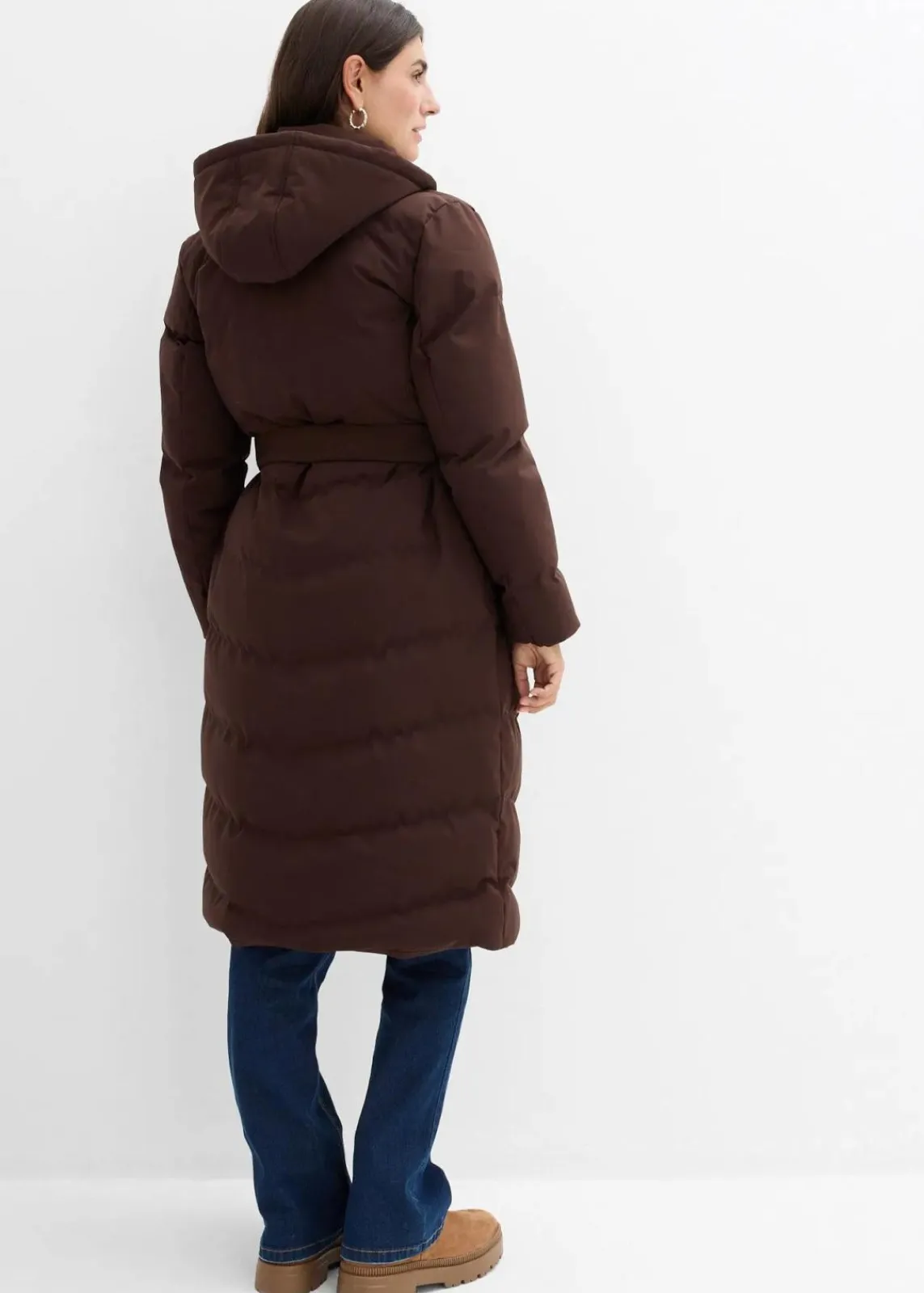 bonprix Bekleidung·Blazer|Umstandsmode^Warmer 2-in-1 Umstands-Steppmantel mit Trageeinsatz dunkelbraun