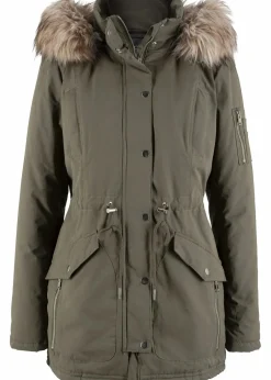 bonprix Jacken & Mäntel|Bekleidung·Hosen^Warmer Parka, gefüttert dunkeloliv