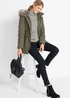 bonprix Jacken & Mäntel|Bekleidung·Hosen^Warmer Parka, gefüttert dunkeloliv