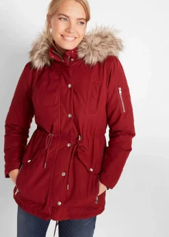 bonprix Jacken & Mäntel|Bekleidung·Hosen^Warmer Parka, gefüttert kastanienrot