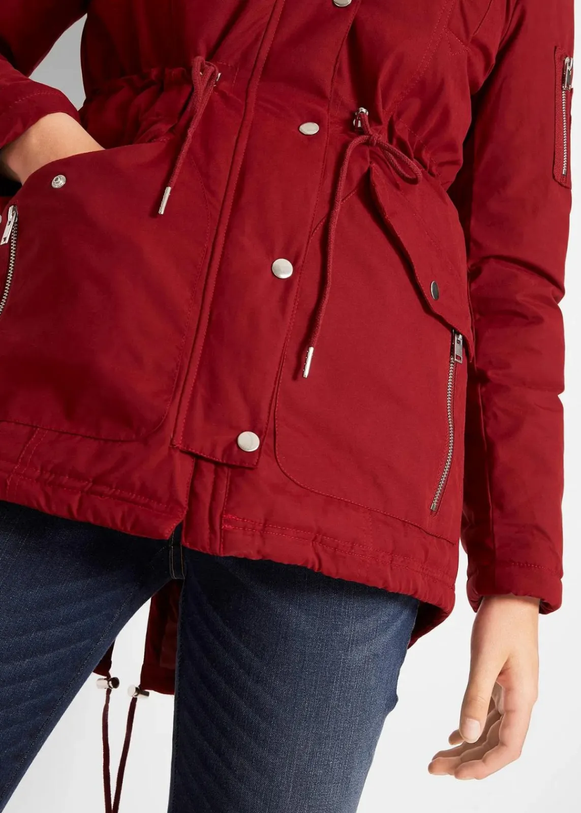 bonprix Jacken & Mäntel|Bekleidung·Hosen^Warmer Parka, gefüttert kastanienrot