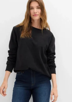 bonprix Outdoorbekleidung|Thermobekleidung^Warmes Fleece-Thermoshirt schwarz