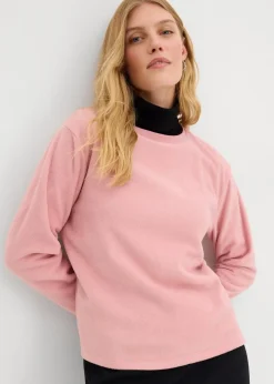 bonprix Shirts & Tops|Sportbekleidung^Warmes Fleece-Thermoshirt aschrosa