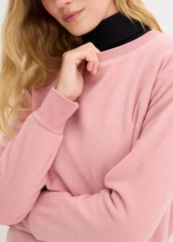 bonprix Shirts & Tops|Sportbekleidung^Warmes Fleece-Thermoshirt aschrosa