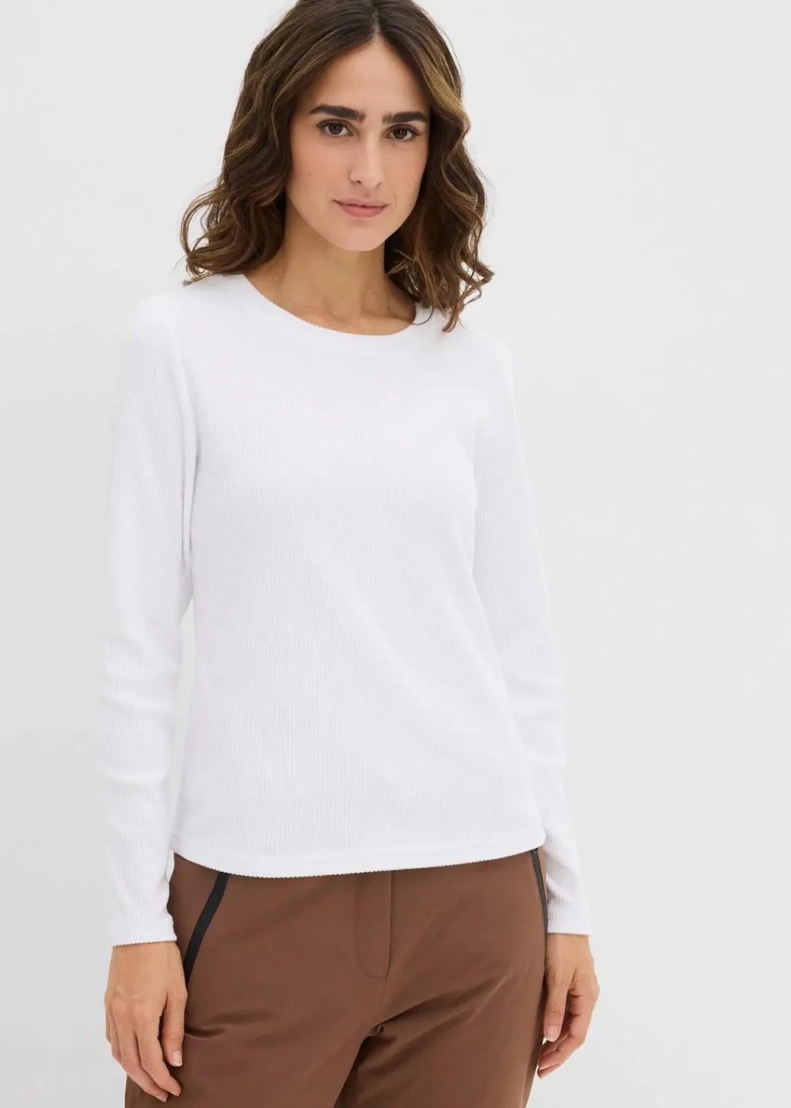 bonprix Outdoorbekleidung|Thermobekleidung^Warmes Thermoshirt weiß