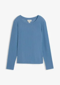 bonprix Shirts & Tops|Sportbekleidung^Warmes Thermoshirt wellenblau