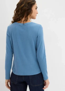 bonprix Shirts & Tops|Sportbekleidung^Warmes Thermoshirt wellenblau