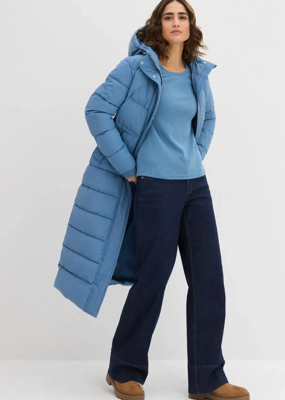 bonprix Shirts & Tops|Sportbekleidung^Warmes Thermoshirt wellenblau