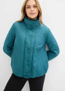 bonprix Jacken & Mäntel|Bekleidung·Hosen^Wasserabweisende Funktions-Jacke, 2in1 Optik pfeffergrün