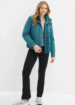 bonprix Jacken & Mäntel|Bekleidung·Hosen^Wasserabweisende Funktions-Jacke, 2in1 Optik pfeffergrün