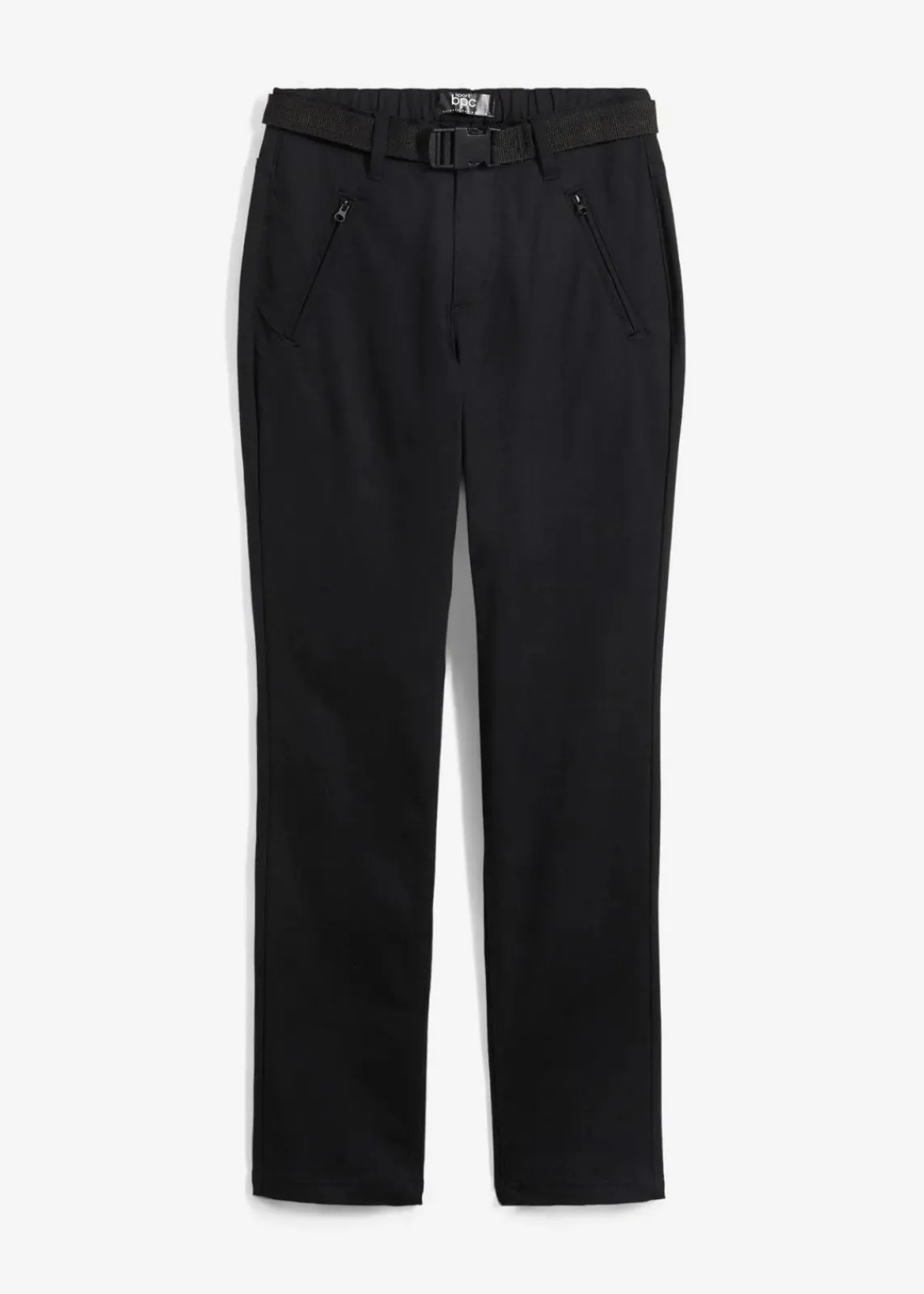 bonprix Outdoorbekleidung|Sportbekleidung^Wasserabweisende Funktionshose aus Stretch-Twill mit Gürtel schwarz