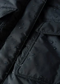 bonprix Bekleidung·Hosen|Jacken & Mäntel^wasserabweisende Funktions-Longjacke in 2-in-1-Optik, gesteppt schwarz