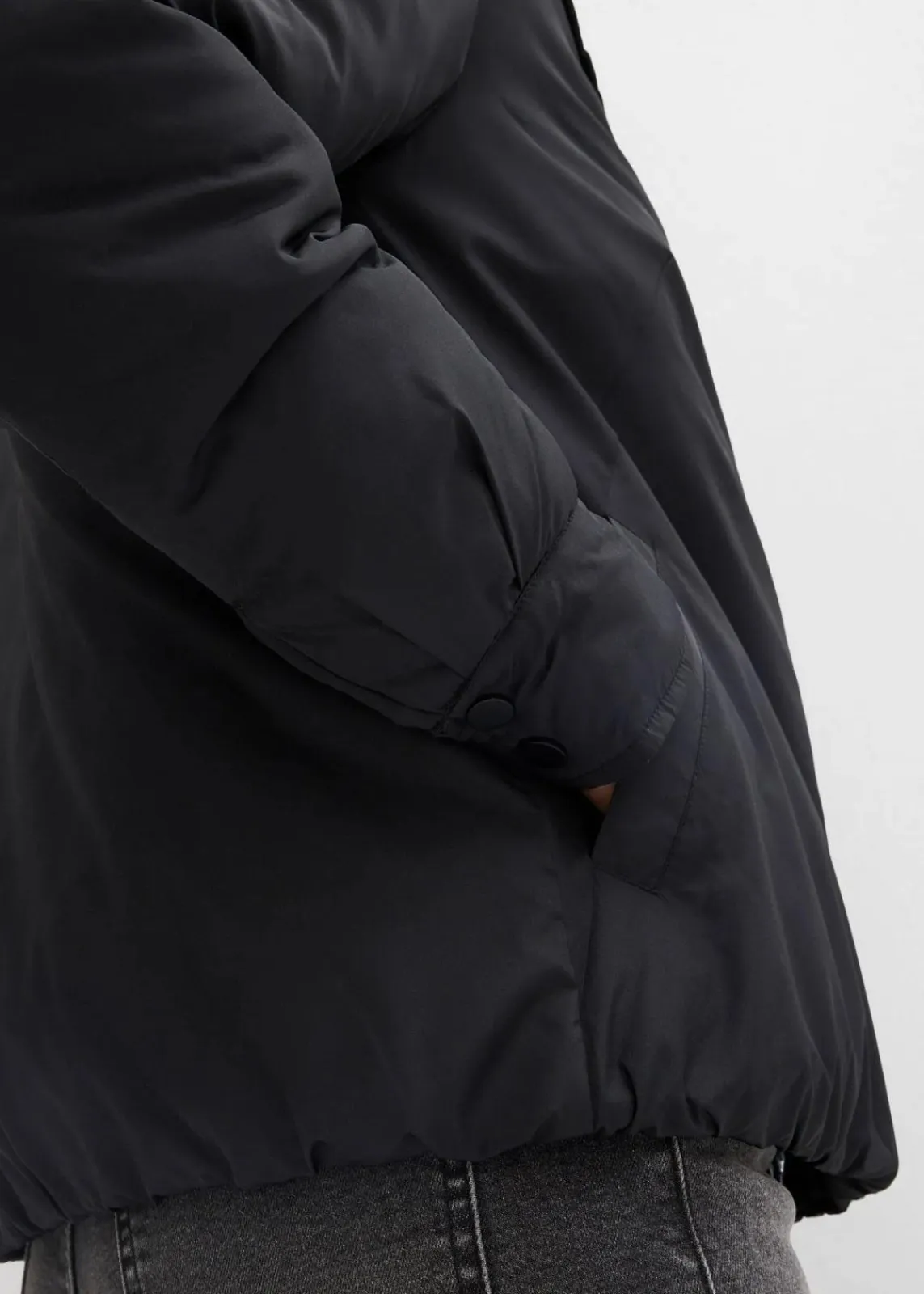 bonprix Bekleidung·Hosen|Jacken & Mäntel^Wasserabweisende Funktions-Jacke, 2in1 Optik schwarz