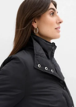 bonprix Bekleidung·Hosen|Jacken & Mäntel^Wasserabweisende Funktions-Jacke, 2in1 Optik schwarz