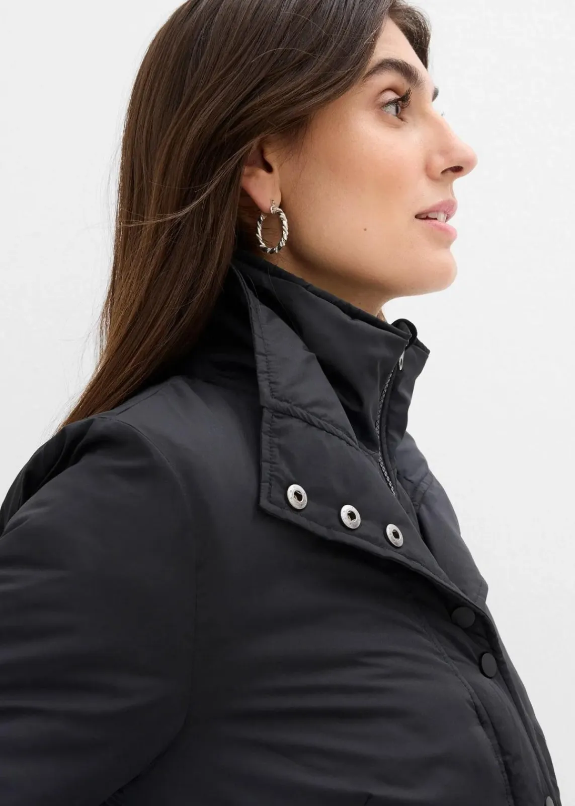 bonprix Bekleidung·Hosen|Jacken & Mäntel^Wasserabweisende Funktions-Jacke, 2in1 Optik schwarz