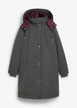 bonprix Bekleidung·Hosen|Jacken & Mäntel^Wasserabweisende Outdoorjacke, 2in1-Optik anthrazit