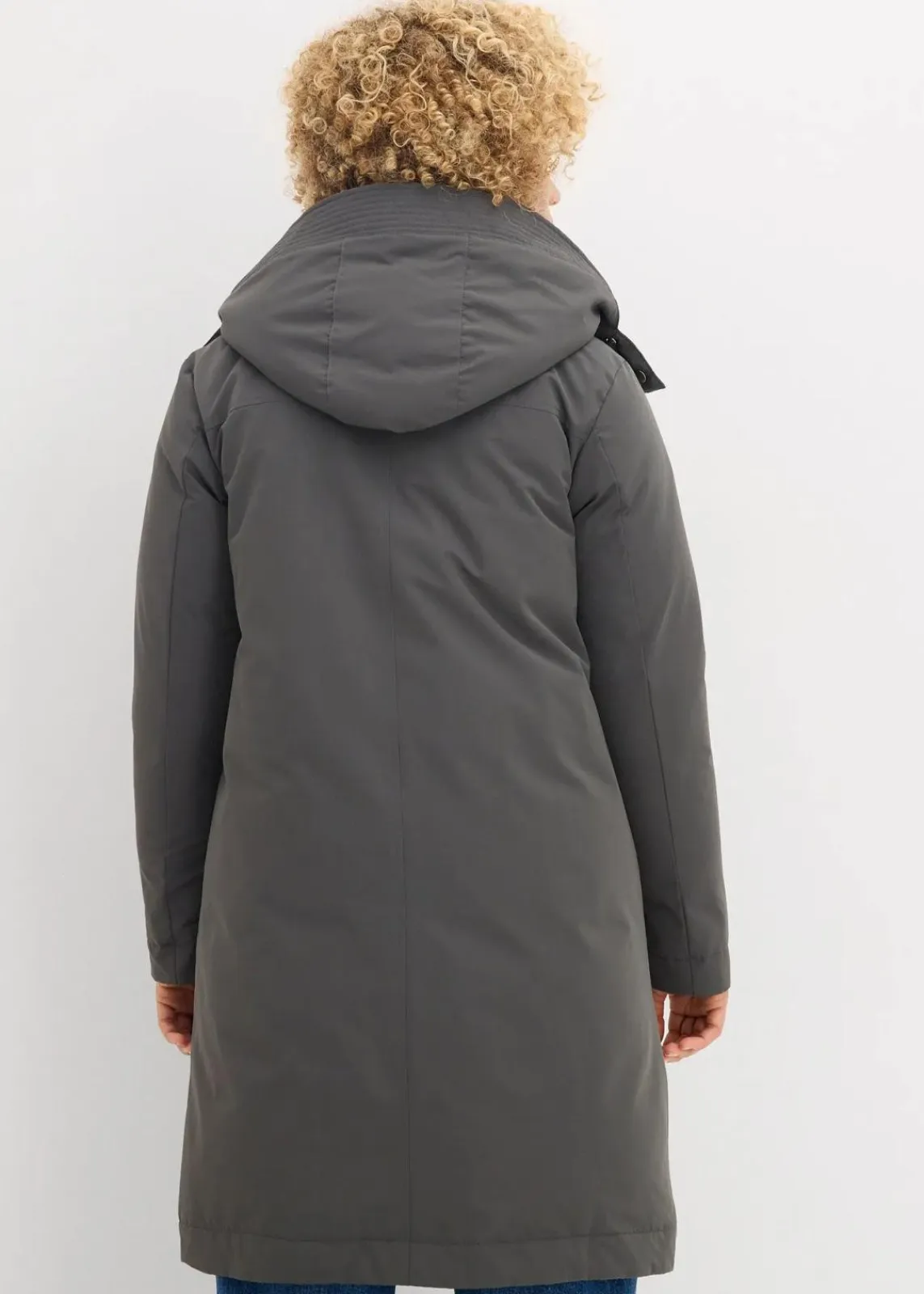 bonprix Bekleidung·Hosen|Jacken & Mäntel^Wasserabweisende Outdoorjacke, 2in1-Optik anthrazit