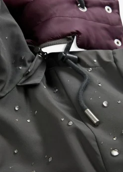 bonprix Bekleidung·Hosen|Jacken & Mäntel^Wasserabweisende Outdoorjacke, 2in1-Optik anthrazit
