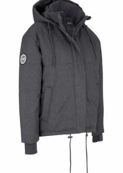 bonprix Bekleidung·Hosen|Jacken & Mäntel^wasserabweisende Outdoor-Steppjacke, Oversized anthrazit meliert