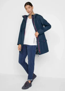 bonprix Bekleidung·Hosen|Jacken & Mäntel^wasserabweisende Regenjacke dunkelblau