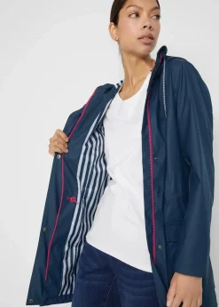 bonprix Bekleidung·Hosen|Jacken & Mäntel^wasserabweisende Regenjacke dunkelblau