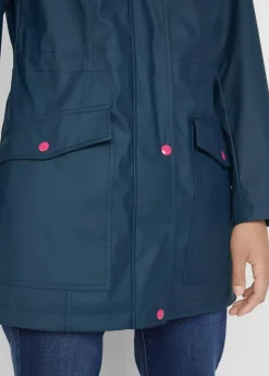bonprix Bekleidung·Hosen|Jacken & Mäntel^wasserabweisende Regenjacke dunkelblau