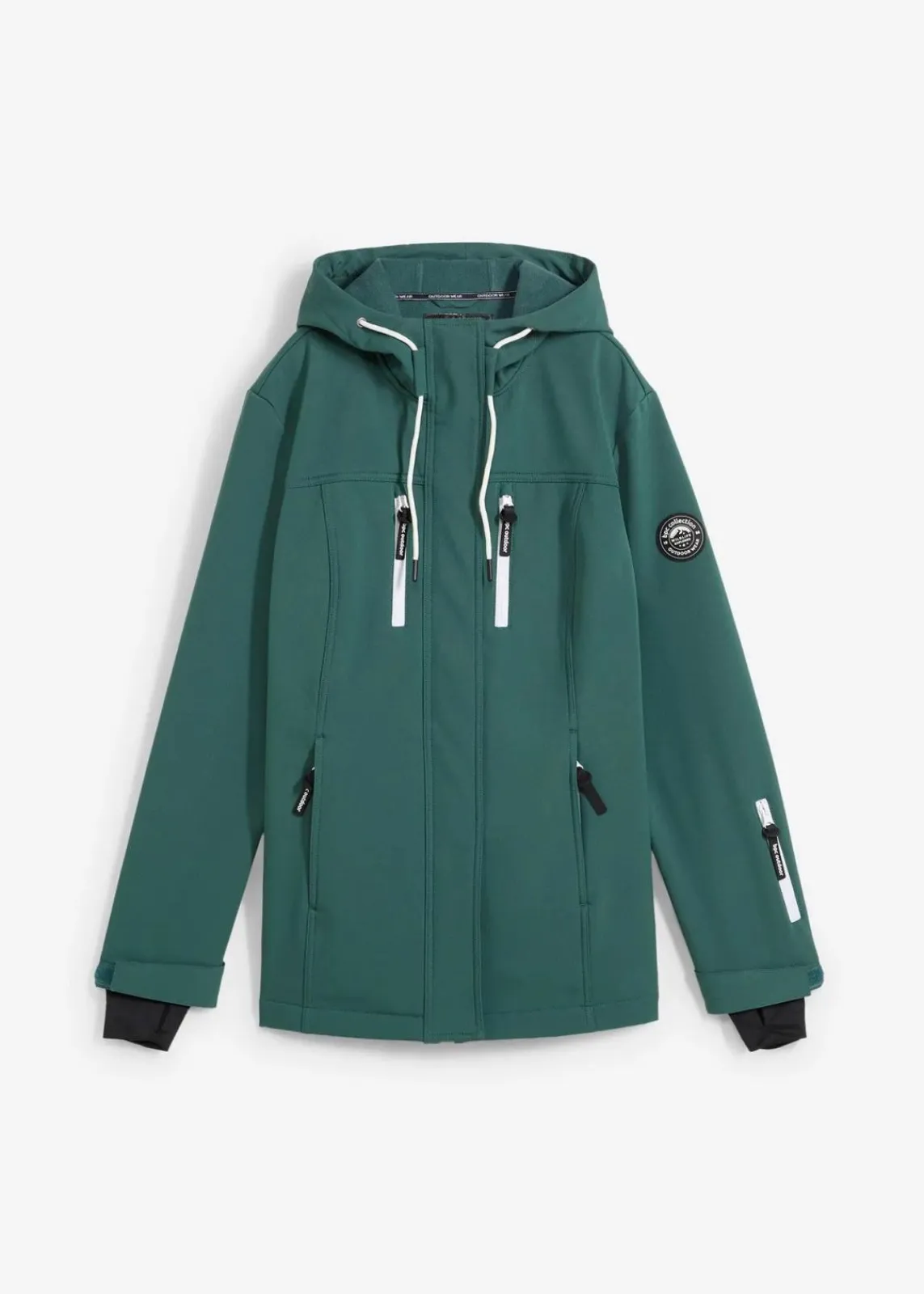bonprix Nachhaltigere Materialien|Jacken & Mäntel^wasserabweisende Softshelljacke mattgrün