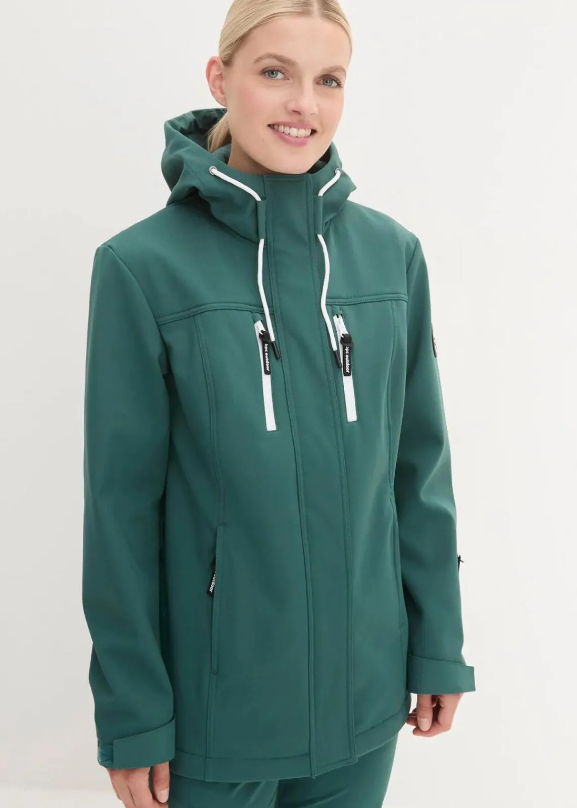 bonprix Nachhaltigere Materialien|Jacken & Mäntel^wasserabweisende Softshelljacke mattgrün