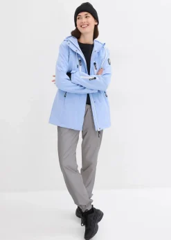 bonprix Bekleidung·Jumpsuits|Bekleidung·Sweat^wasserabweisende Softshelljacke perlblau/weiß