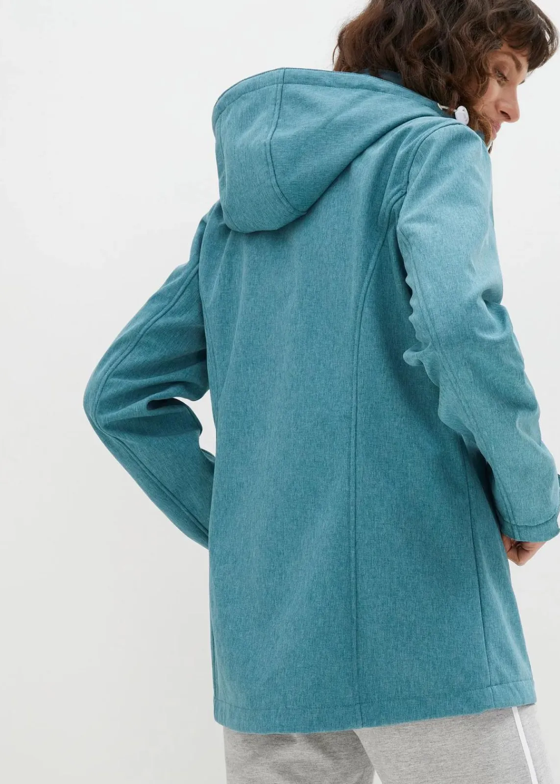 bonprix Outdoorbekleidung|Sportbekleidung^Wasserabweisende Softshelljacke meerestürkis meliert