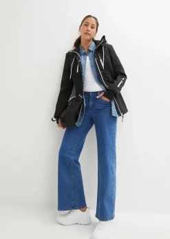 bonprix Nachhaltigere Materialien|Jacken & Mäntel^wasserabweisende Softshelljacke schwarz