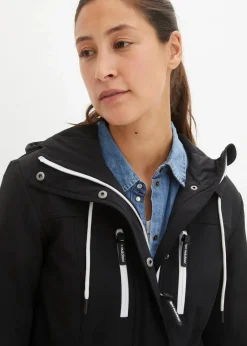 bonprix Nachhaltigere Materialien|Jacken & Mäntel^wasserabweisende Softshelljacke schwarz