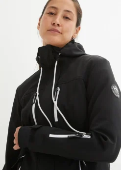 bonprix Nachhaltigere Materialien|Jacken & Mäntel^wasserabweisende Softshelljacke schwarz