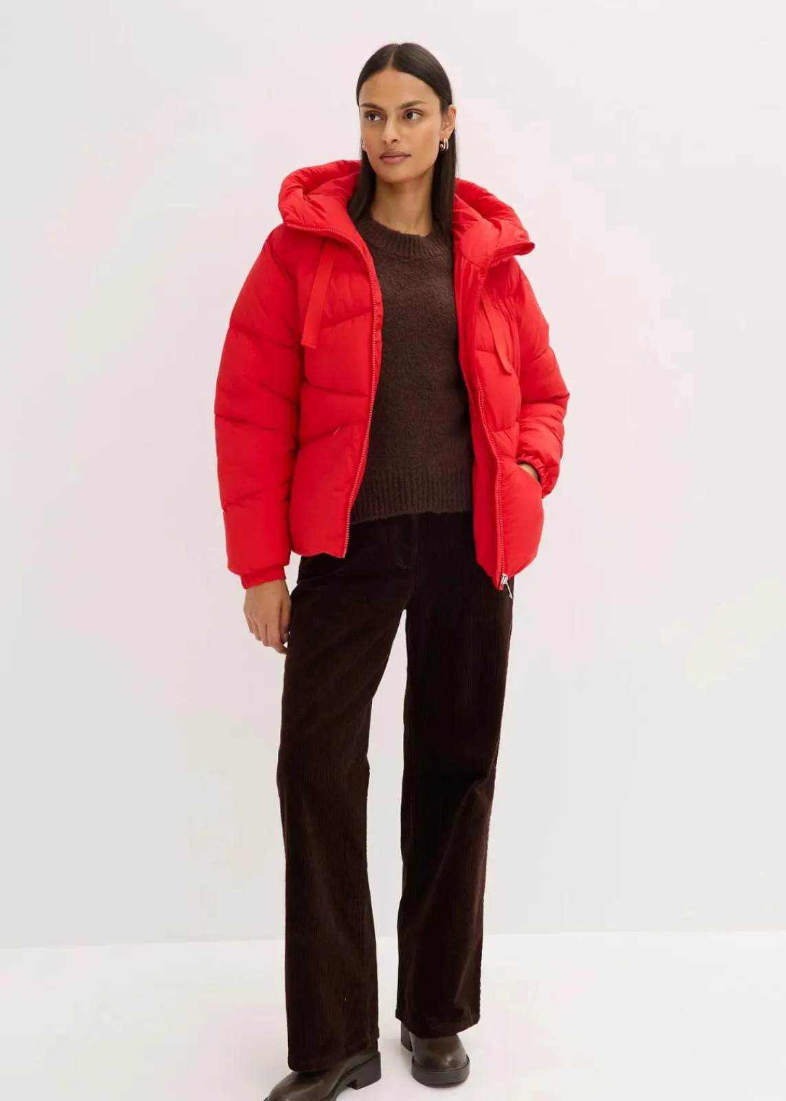 bonprix Jacken & Mäntel|Bekleidung·Hosen^Wasserabweisende Steppjacke lavarot
