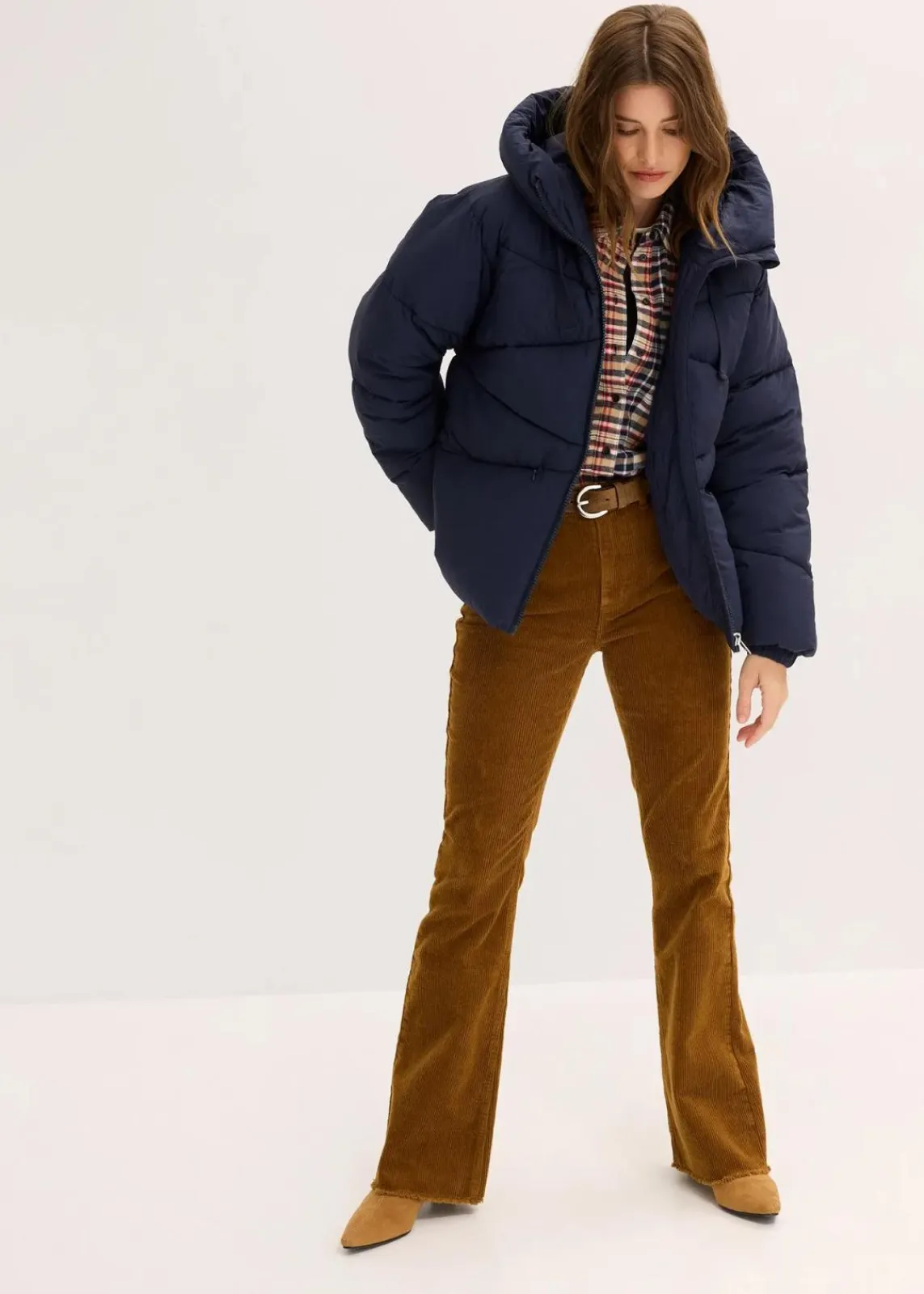 bonprix Jacken & Mäntel|Bekleidung·Hosen^Wasserabweisende Steppjacke tintenblau