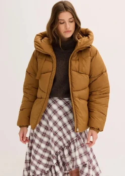 bonprix Bekleidung·Hosen|Jacken & Mäntel^Wasserabweisende Steppjacke cognac braun