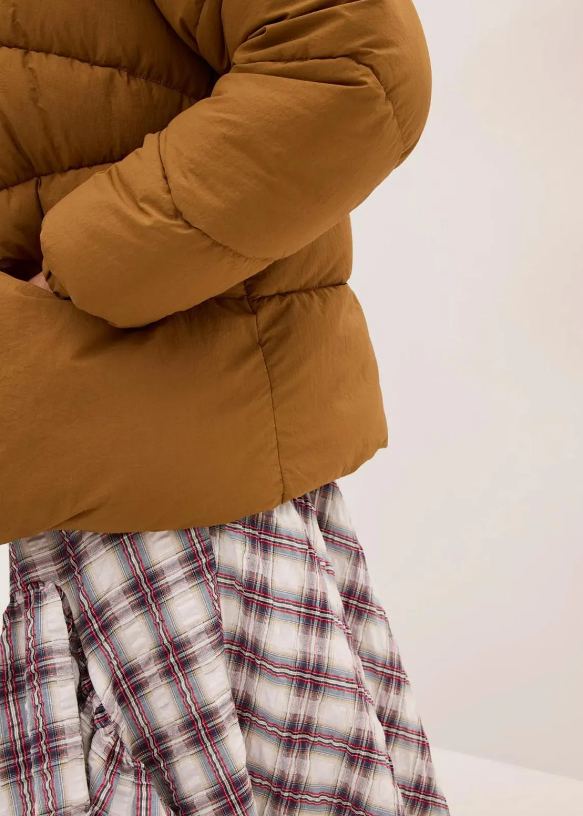 bonprix Bekleidung·Hosen|Jacken & Mäntel^Wasserabweisende Steppjacke cognac braun