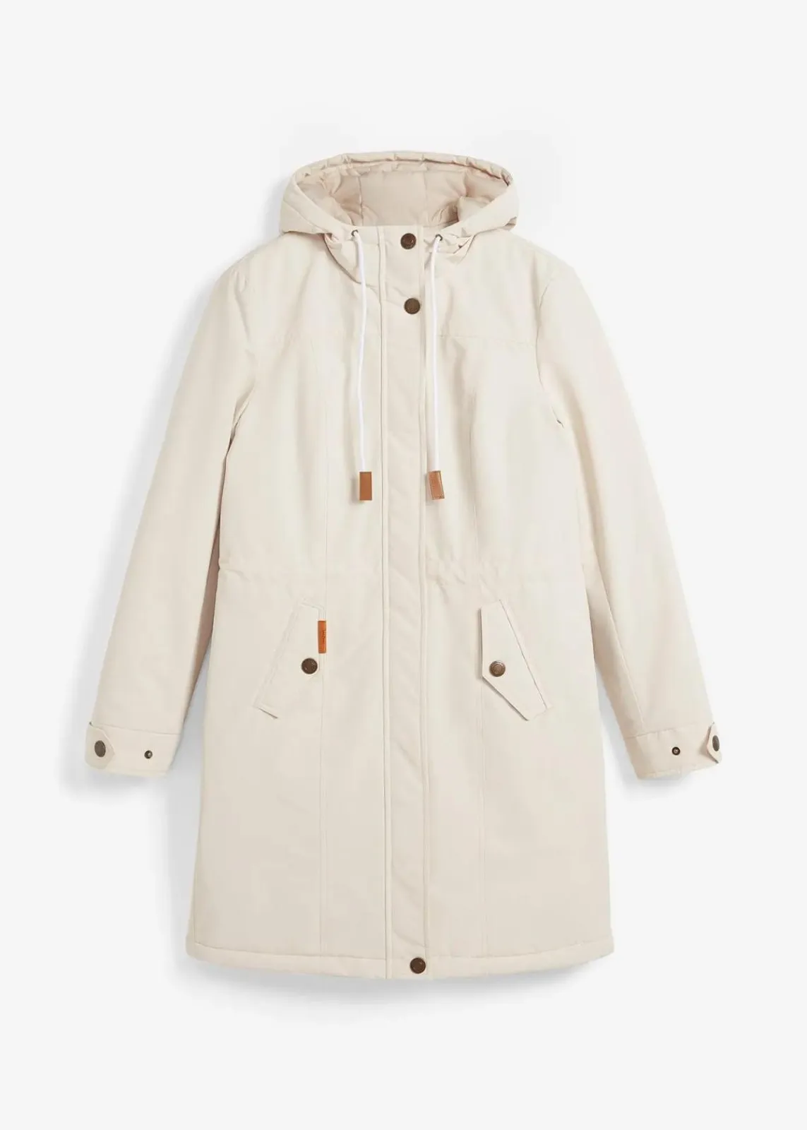 bonprix Bekleidung·Hosen|Jacken & Mäntel^wasserabweisender Outdoor-Mantel kieselbeige