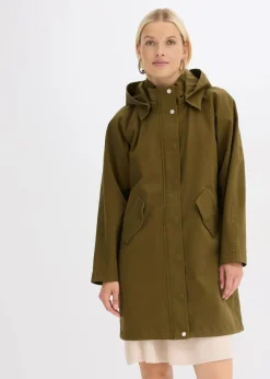 bonprix Bekleidung·Hosen|Jacken & Mäntel^Wasserabweisender Parka erdoliv