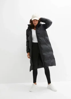 bonprix Bekleidung·Hosen|Jacken & Mäntel^wasserabweisender Regenmantel in gesteppter Optik schwarz