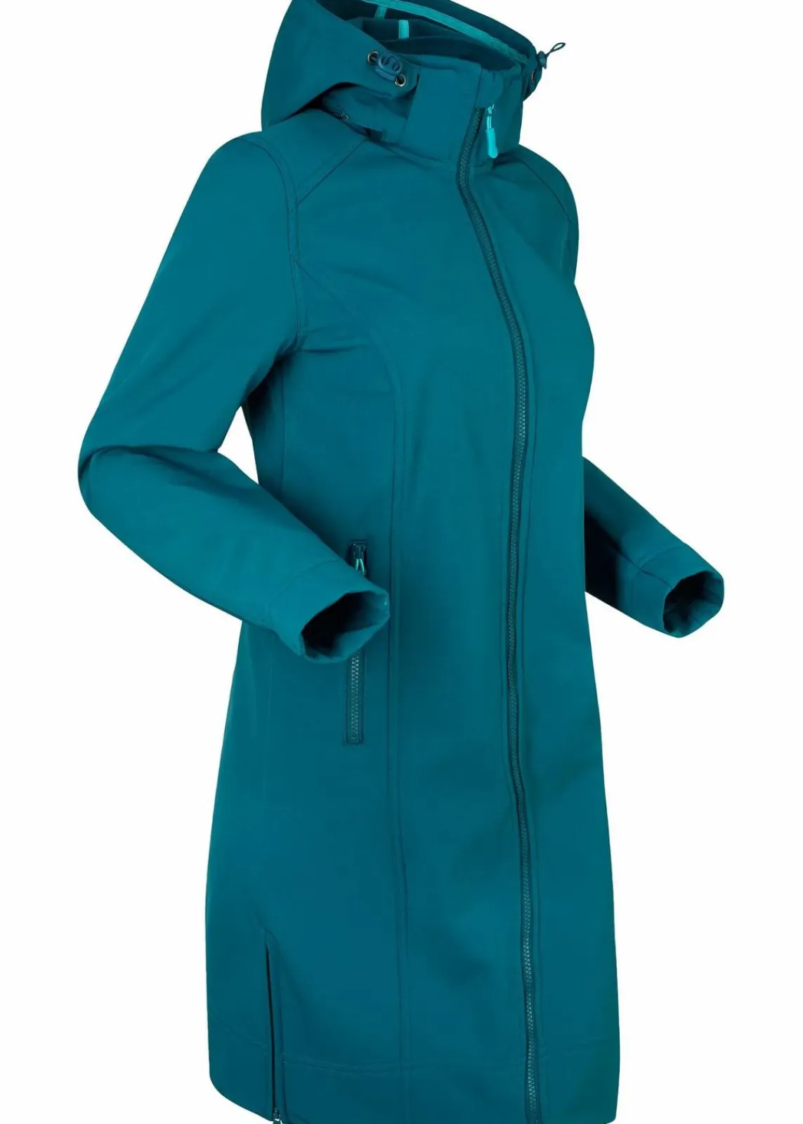 bonprix Bekleidung·Hosen|Jacken & Mäntel^wasserabweisender Softshellmantel blaupetrol