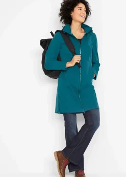 bonprix Bekleidung·Hosen|Jacken & Mäntel^wasserabweisender Softshellmantel blaupetrol