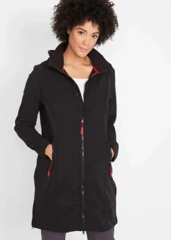 bonprix Jacken & Mäntel|Bekleidung·Hosen^wasserabweisender Softshellmantel schwarz