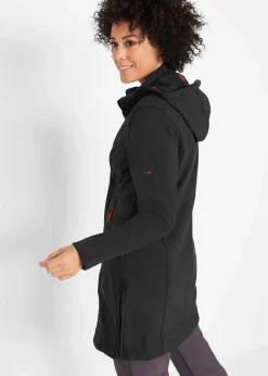 bonprix Jacken & Mäntel|Bekleidung·Hosen^wasserabweisender Softshellmantel schwarz