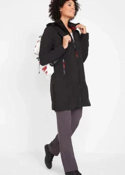 bonprix Jacken & Mäntel|Bekleidung·Hosen^wasserabweisender Softshellmantel schwarz