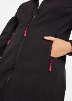 bonprix Jacken & Mäntel|Bekleidung·Hosen^wasserabweisender Softshellmantel schwarz
