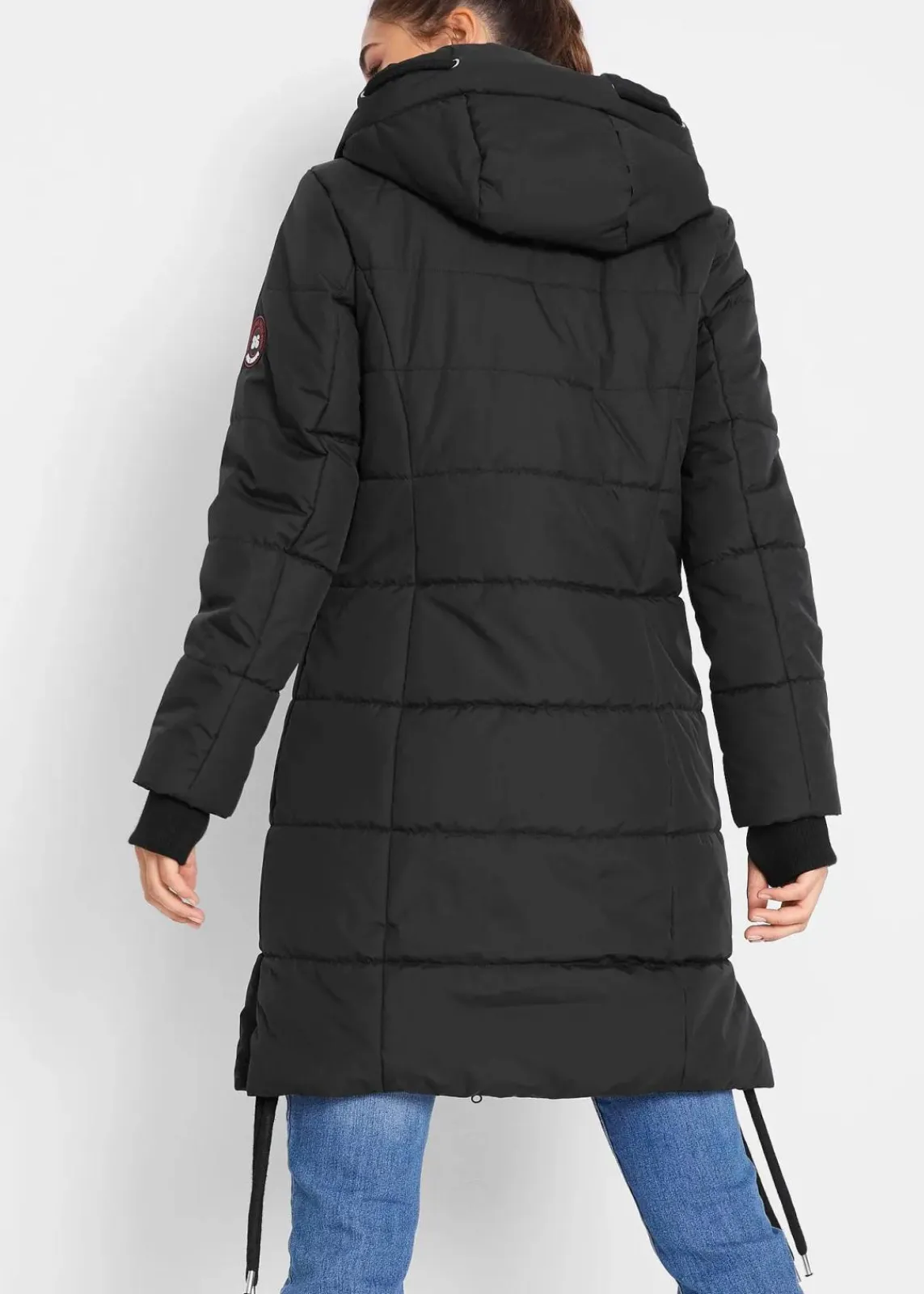 bonprix Bekleidung·Hosen|Jacken & Mäntel^Wasserabweisender Steppmantel schwarz