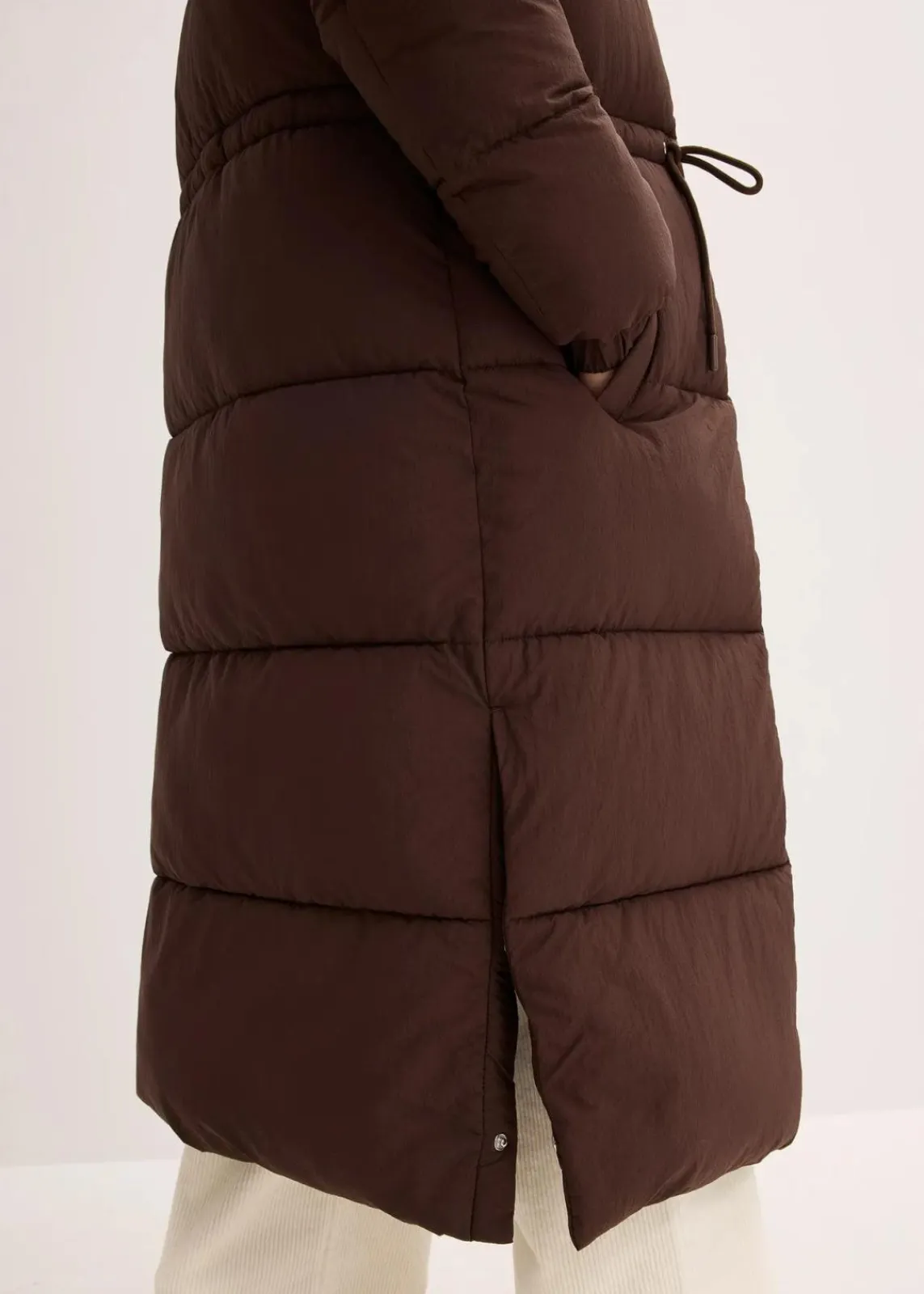 bonprix Jacken & Mäntel|Bekleidung·Hosen^Wasserabweisender Steppmantel dunkelbraun